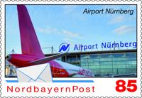 Briefmarke Kompaktbrief Flughafen Nürnberg