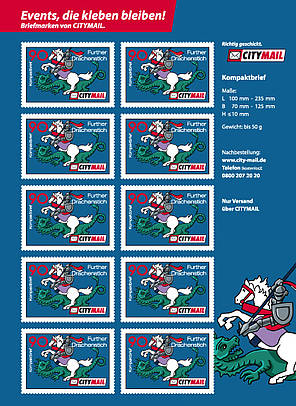 Briefmarke Further Drachenstich